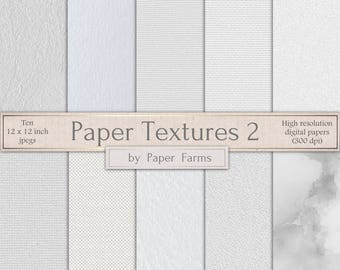 White digital paper, white textures, digital paper, scrapbook paper, watercolor paper, paper textures, light, backgrounds, DIGITAL DOWNLOAD