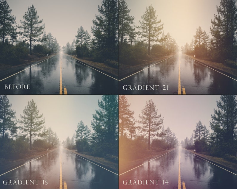 Light Leak Gradients Overlays Light Leak Overlays Etsy