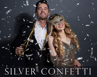 Silver Confetti overlays, wedding confetti, party confetti, photoshop overlays, photography, overlay, falling confetti, New Years, DOWNLOAD