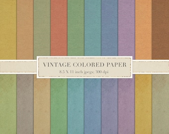 Colorful vintage paper, digital paper, scrapbook paper, 8.5 x 11, printable, high resolution, junk journal, collage, sheets, old, DOWNLOAD