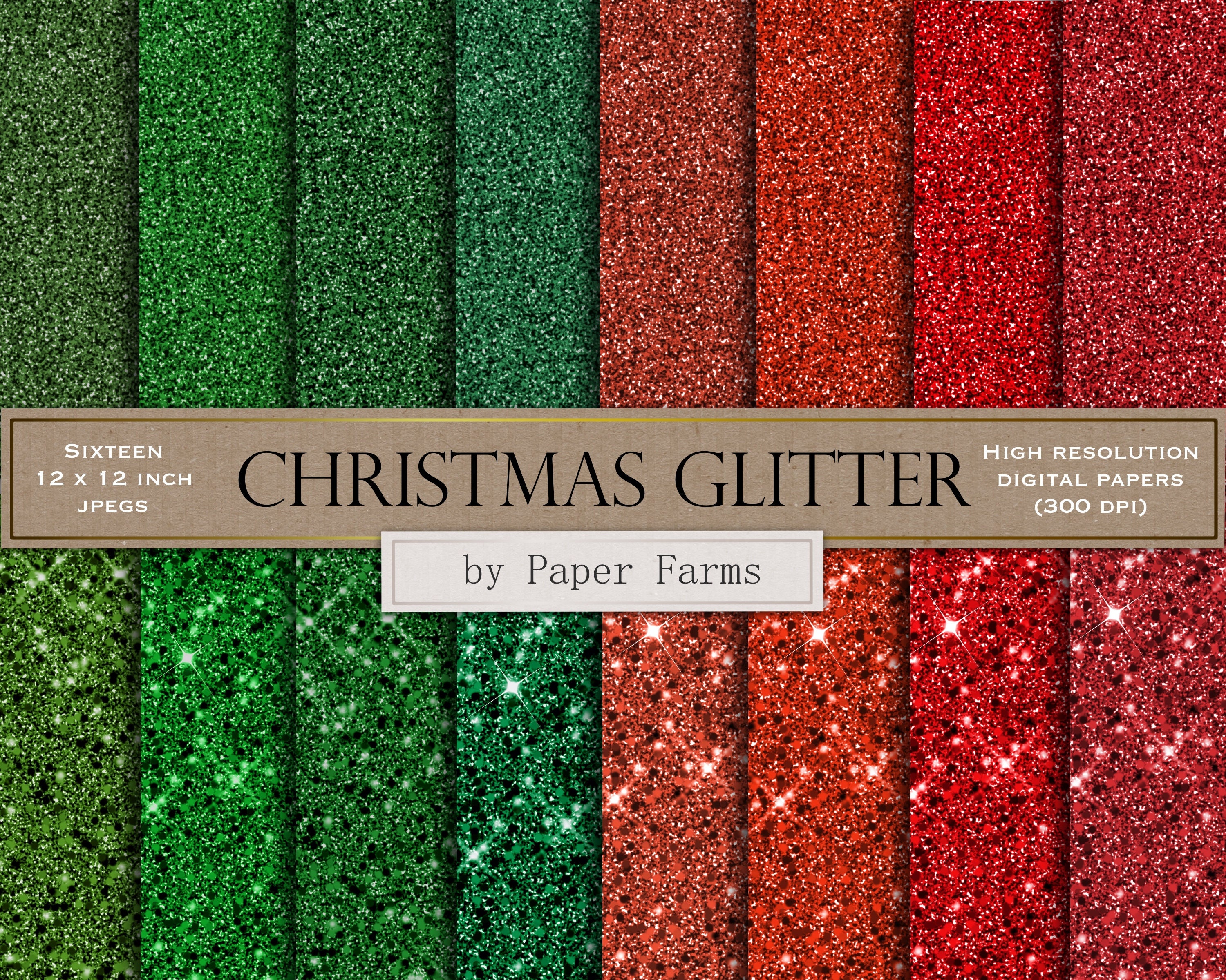 Red Glitter Paper
