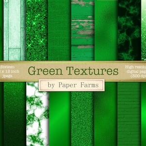 Textures vertes, papier numérique vert, marbre, métal brossé, feuille, paillettes, ombre, flocons de métal, papier kraft, bois, toile de jute, brique, TÉLÉCHARGER