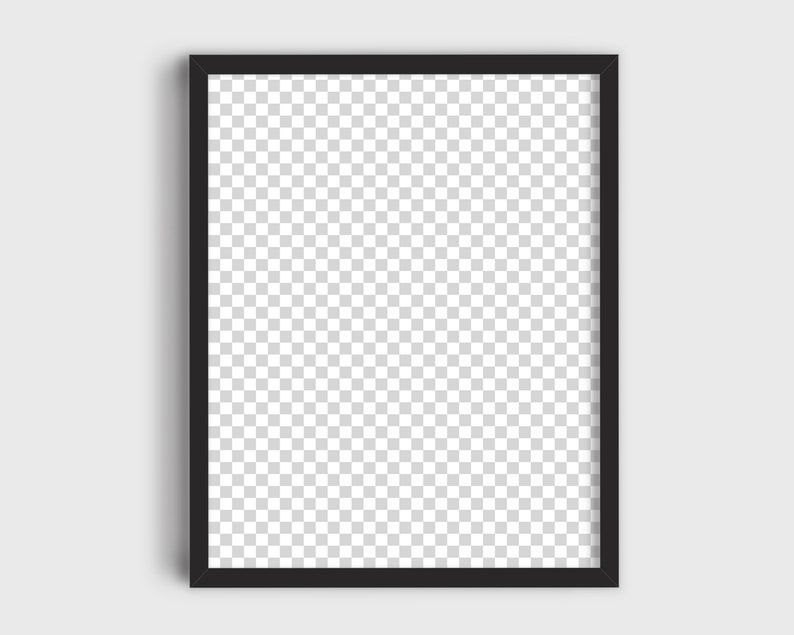 May include: A black picture frame with a transparent background.