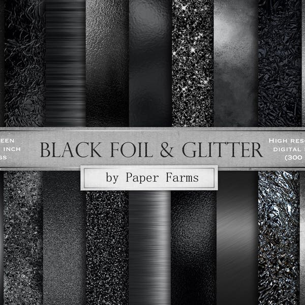 Schwarze Folientexturen, schwarze Folie, schwarzes digitales Papier, schwarze Hintergründe, schwarze Folienhintergründe, schwarze Texturen, schwarzes Metall, dunkle Folie