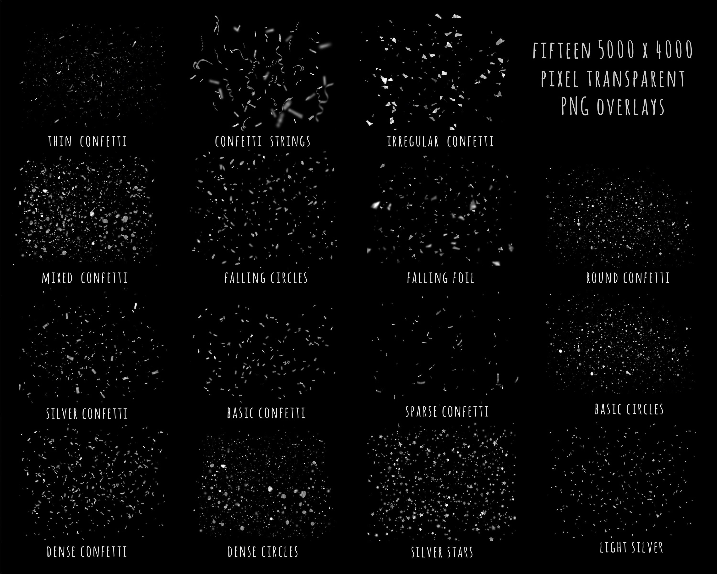 Silver Confetti Overlays Wedding Confetti Party Confetti Etsy Australia