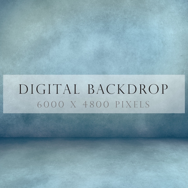 Blue photography backdrop, printable backdrop, grunge, vintage, teal, blue, background, floor, wall, photography texture, digital, DOWNLOAD