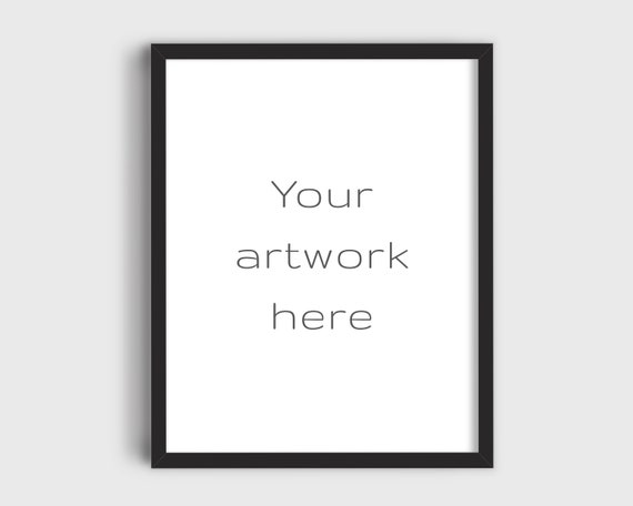 11x14 inch mockup, 11 x 14 inch mockup, frame mockup, black frame mockup, simple, minimalist, white wall, artwork mockup, Etsy, DOWNLOAD