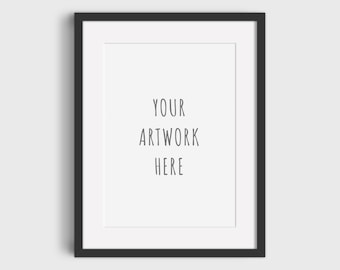 A4 frame mockup, vertical frame mockup, A series, A0, A1, A2, A3, digital frame, Etsy listing, PNG, simple frame, mock-up, instant DOWNLOAD