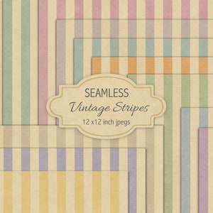 Seamless vintage stripes, tileable, seamless, background, digital paper, scrapbook paper, retro, stripes, vintage, circus, shabby, DOWNLOAD
