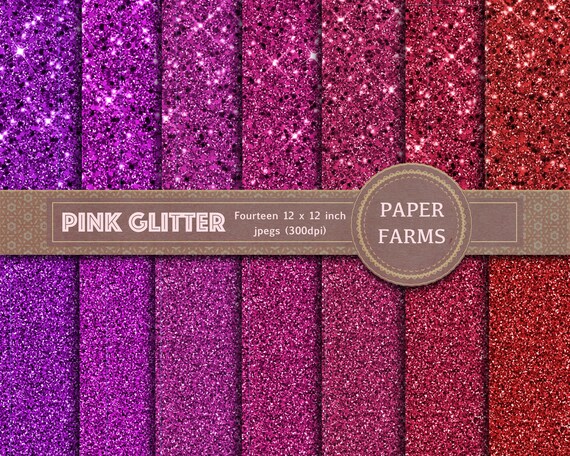 Pink Glitter Digital Paper 
