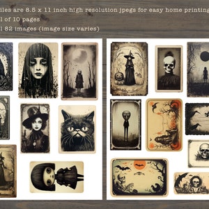 Printable Halloween Ephemera, Halloween Junk Journal Kit, Halloween ...