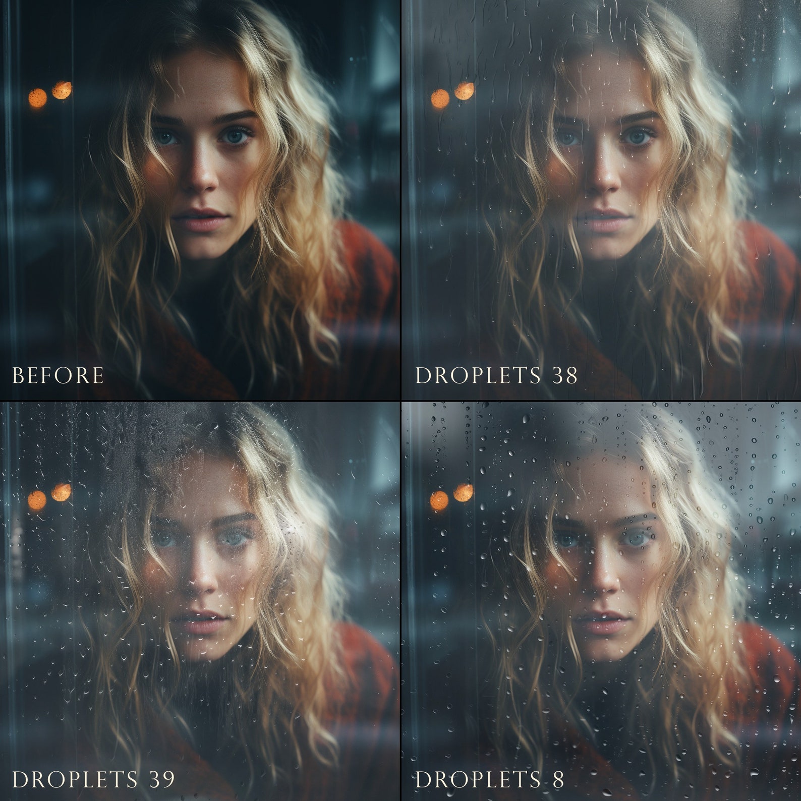 Window Rain Drops Overlays, Shower Overlays, Window Droplet Overlays ...