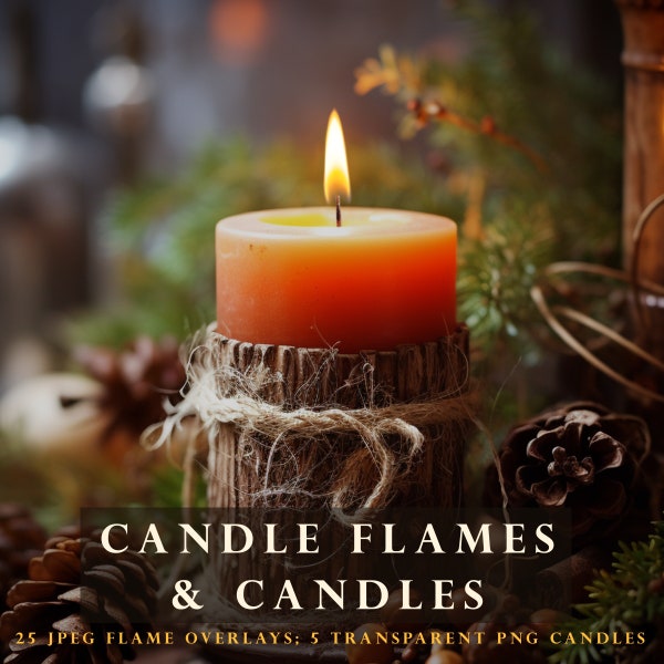 Candle flame overlay, candle overlay, candle png, photoshop overlay, fire overlay, flame overlay, candle, flickering, commercial use, filter