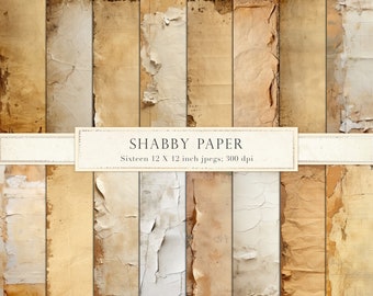Distressed digital paper textures, torn paper, grunge, shabby, vintage, layered paper, junk, digital paper, backgrounds, scrapbook, DOWNLOAD