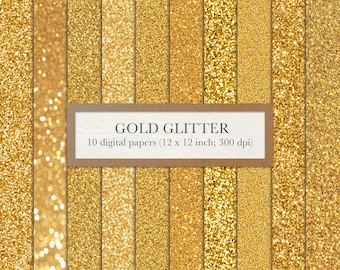 Carta digitale glitter oro, carta scrapbook glitter oro, sfondi glitterati oro, oro, oro, glitter, digitale, glitter fine, DOWNLOAD