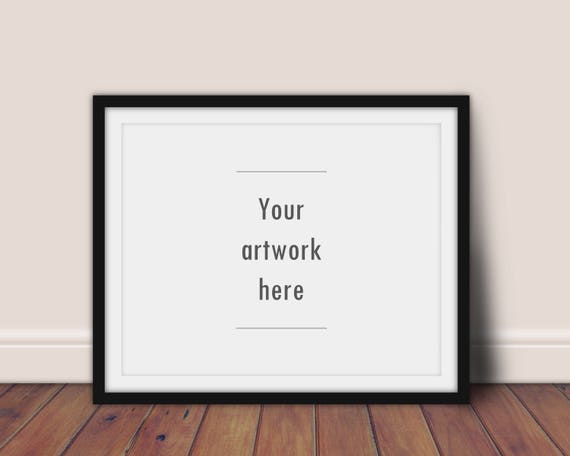 Download Horizontal black frame mockup landscape mockup horizontal ...