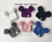 Baby hat, crochet hat, crochet baby hat, pom pom hat, crochet beanie, winter hat, baby beanie, toddler hat, childrens hat, kids beanie