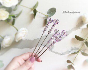 Thin Stuffie Stix| Amigurumi Stitch Stick | Sewing Stick| Crochet Stick | Knitting Stick | Ami Stick | Purple Hearts | Stitch Holders