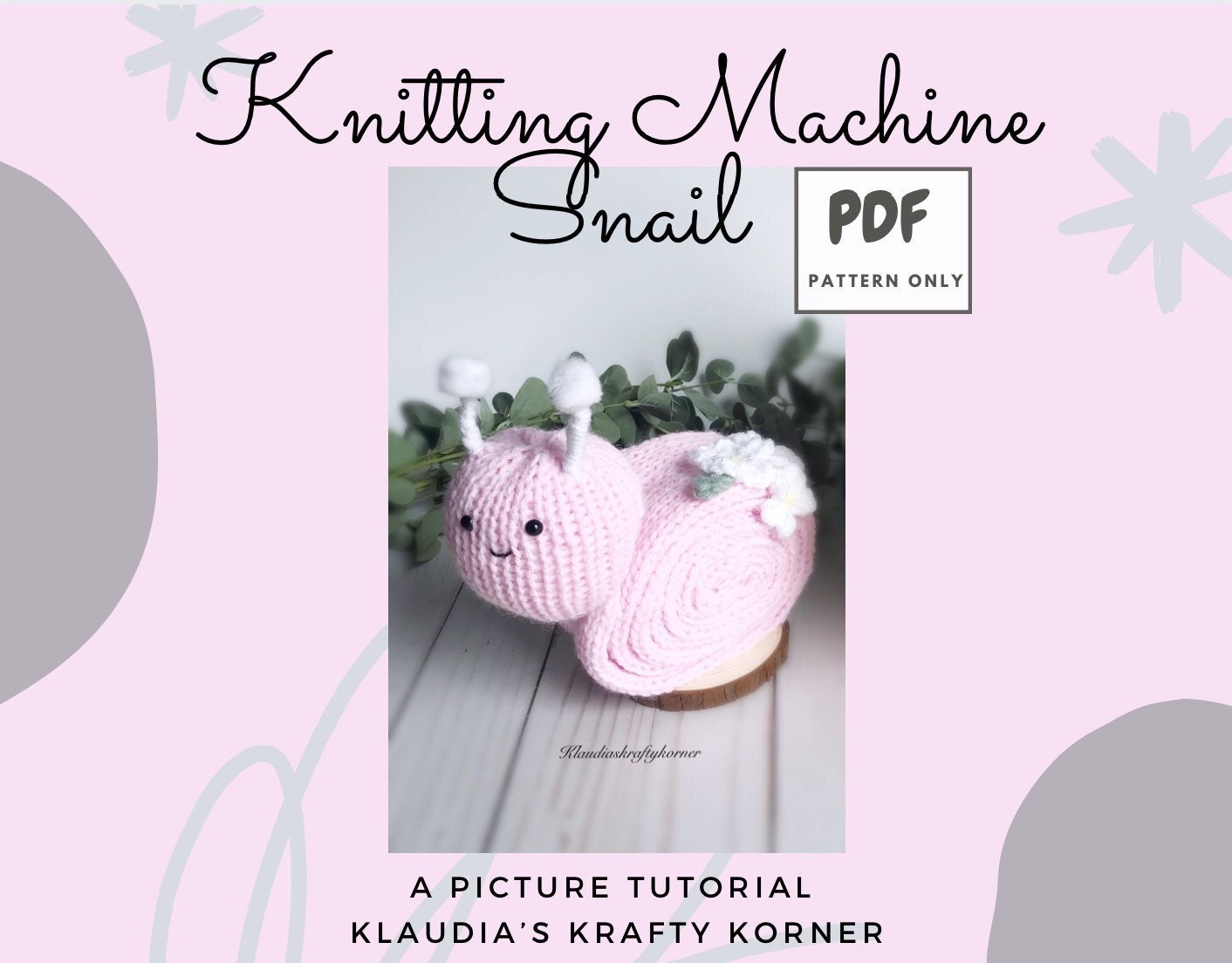 Snail Pattern Addi 22 & Sentro 22 Circular Knitting Machine