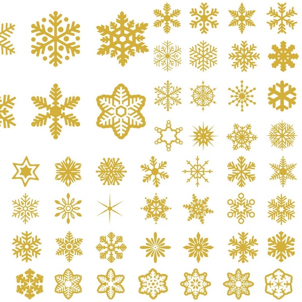 Snowflake SVG, Winter SVG, Christmas SVG, Snow Svg, File For Cricut, For Silhouette, Cut Files, Png, Dxf, Svg Bundle