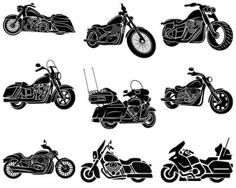 Motorcycle Svg Files Etsy