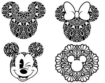 Disney Mandala Layered Svg Free - Layered SVG Cut File ...