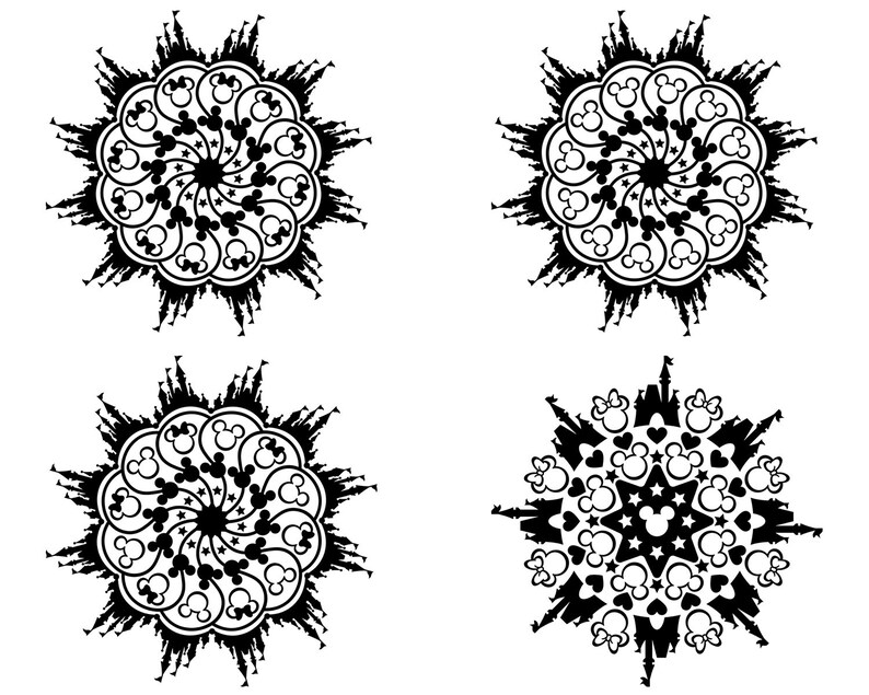 Download Mickey Mouse SVG Disney Mandala SVG Mickey Mandala SVG | Etsy
