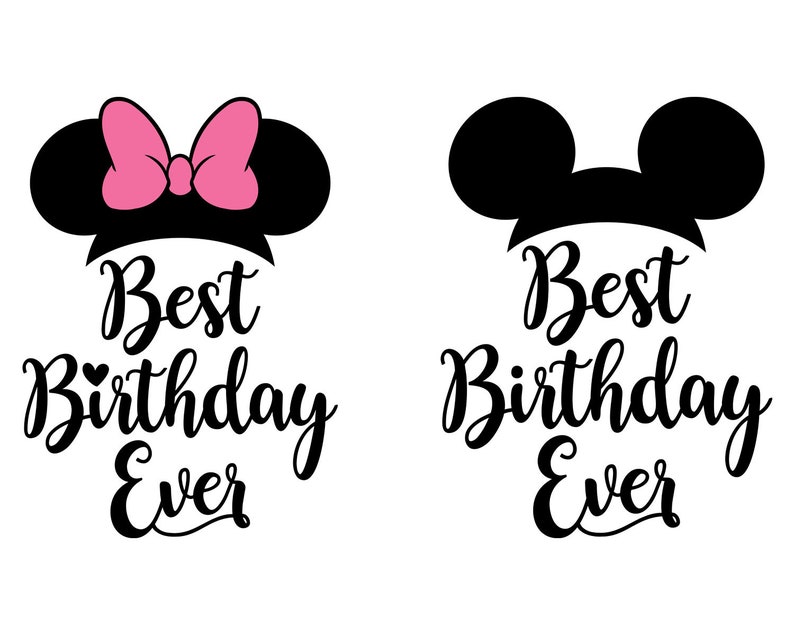 Free Birthday Mickey Svg 802 SVG PNG EPS DXF File