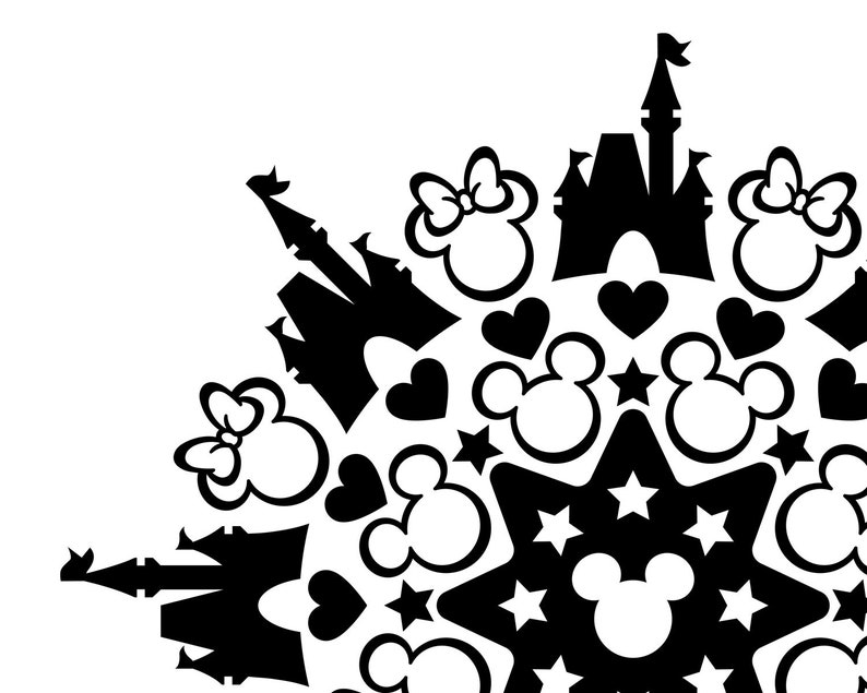 Download Mickey Mouse Mandala Svg Free Design - Layered SVG Cut ...