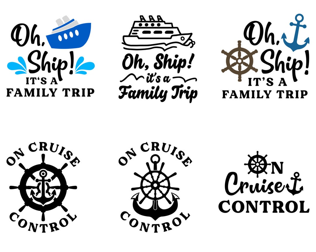 Oh Ship It's a Family Trip SVG on Cruise Control SVG Etsy UK