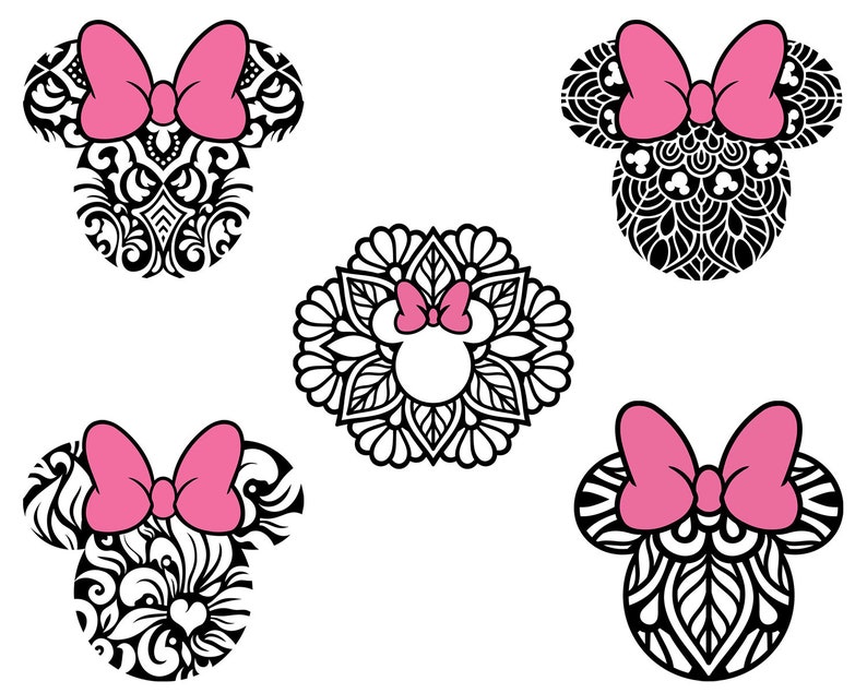 Download Mickey Mouse SVG Minnie Mouse SVG Mickey Head Minnie Bow ...