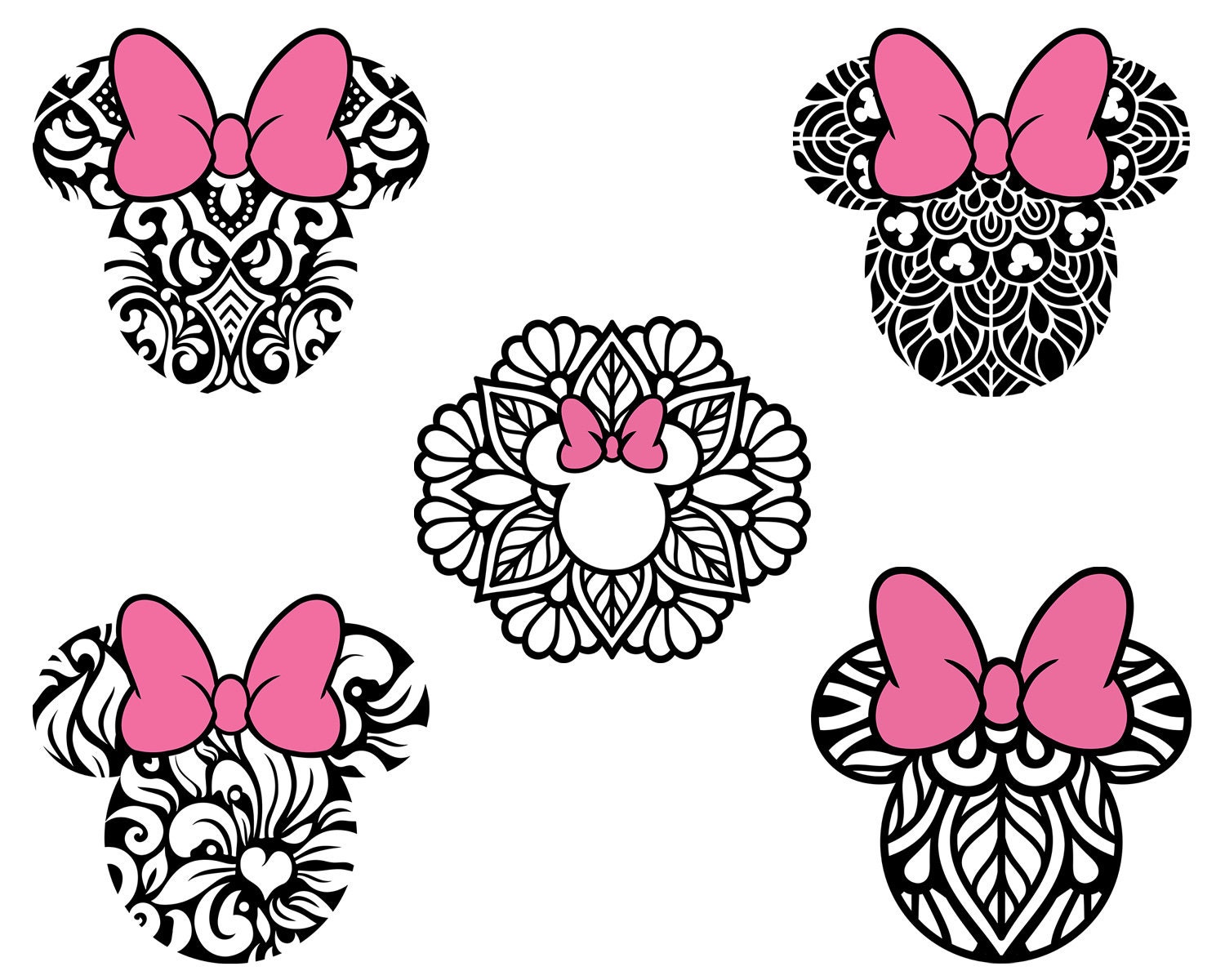 Disney svg Minnie Bow svg Minnie USA flag bow svg Mickey svg Minnie