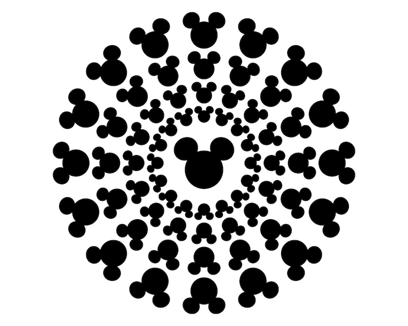 Download Mickey Mouse Mandala Svg Free Design - Layered SVG Cut ...