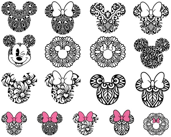 Download Mickey Mouse Svg Minnie Mouse Svg Mickey Head Minnie Bow Etsy