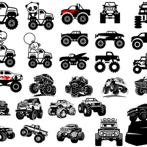 Monster Truck SVG, Truck Svg, Off Road Svg, Vehicle Svg, For Cricut, For Silhouette, Cut File, Vinyl File, Dxf, Png, Svg