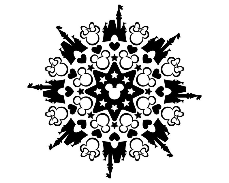 Download Mickey Mouse SVG Disney Mandala SVG Mickey Mandala SVG | Etsy