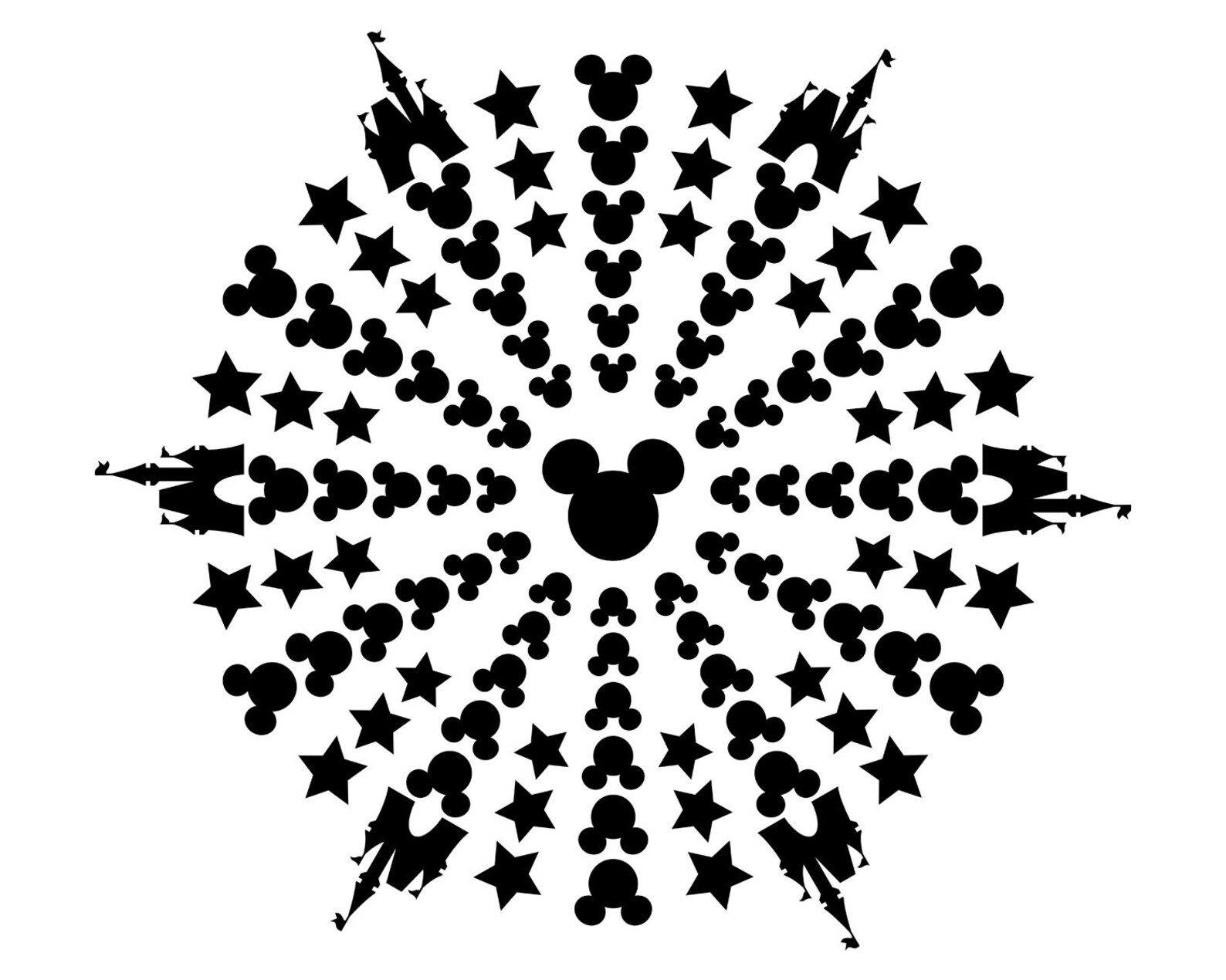 Download Disney Mandala SVG Mickey Mouse SVG Modern Mandala SVG | Etsy