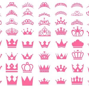 Royal Crown SVG, Princess Tiara SVG, King Crown, Queen Crown, Princess Crown, For Cricut, For Silhouette, Cut Files, Png, Dxf, Svg Files