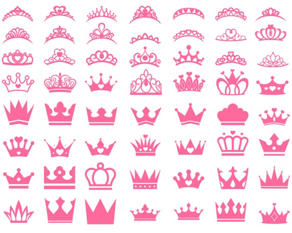 Royal Crown Svg Princess Tiara Svg King Crown Queen Crown Etsy