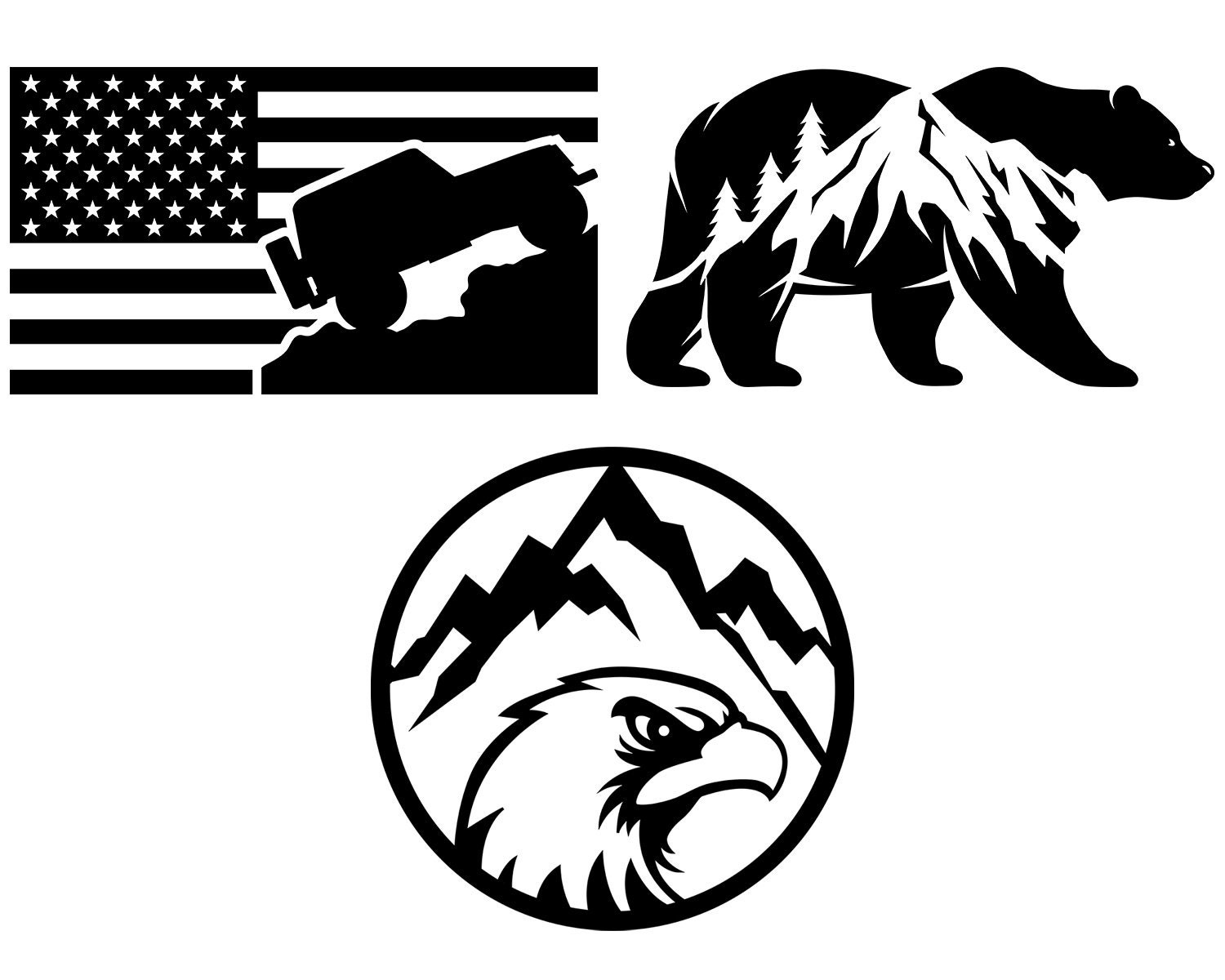 Mountain SVG Adventure American Flag SVG Outdoor SVG File | Etsy