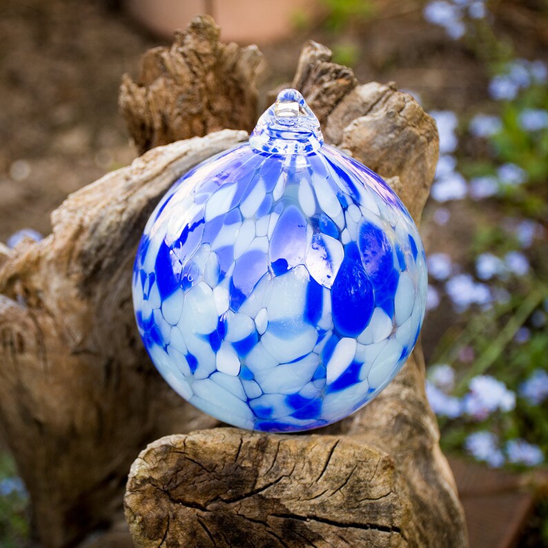 Ornament Hand Blown Art Glass Witch Ball Friendship Christmas Etsy