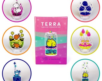 Serie 2 - Figura de terrario de acrílico con caja ciega de Mochichito x StipplePop