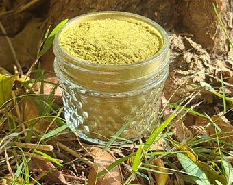 Sauersackblattpulver – Wildsammlung – Amazonas-Regenwald – 227 g Einmachglas + Pflanzenartenhandbuch