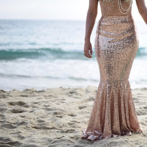 High Waist Sequin Mermaid Skirt Halloween Costume Tail - Classic Style