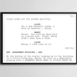 Screenplay POSTER! up to 24" x 36" Eternal Sunshine of the Spotless Mind 