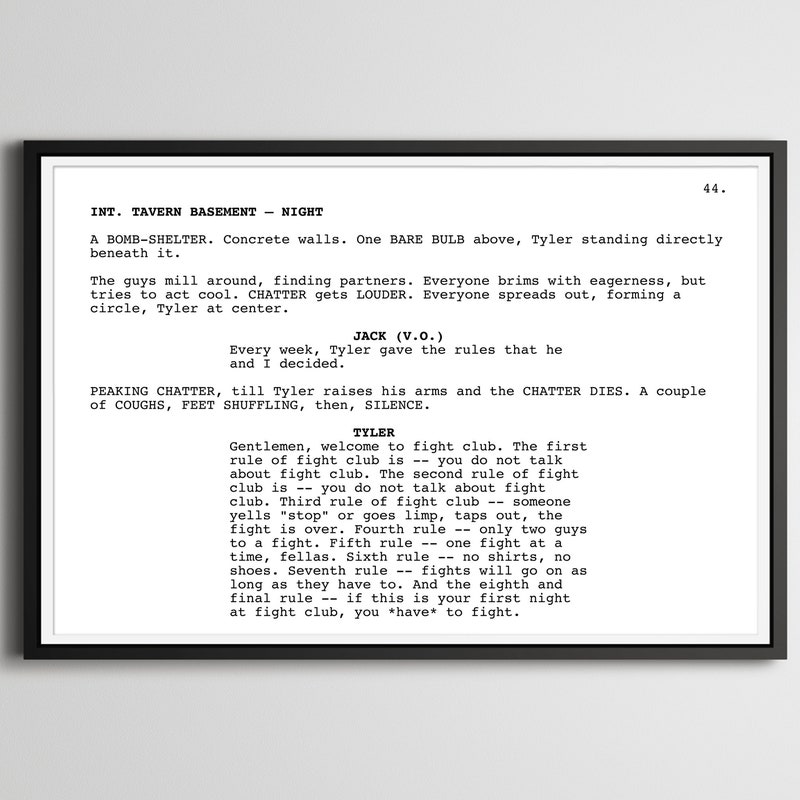 Fight Club Etsy