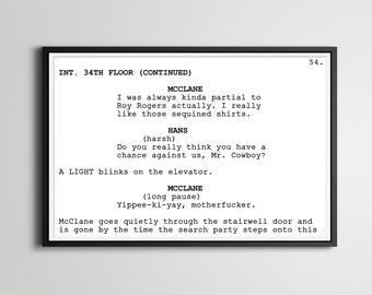 Plakat scenariusza filmu Szklana pułapka: John McClane, Yippee-ki-yay