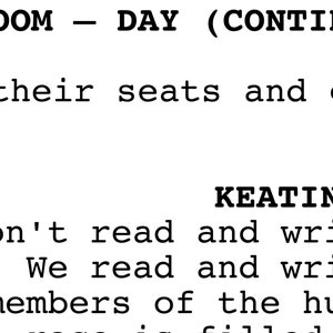 Dead Poets Society "Verse" - Drehbuch Filmposter (bis zu 24 "x 36"" - Robin Williams - Keating - Poesie - Motivation - College Geschenk Art." Bild 2