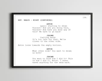 Gattaca Screenplay Poster: Sci-Fi Film Art Print