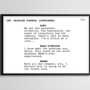 Apollo 13 - Screenplay Movie Poster (up to 24&quot; x 36&quot;) - Script - Art - Film - Tom Hanks - Space - NASA - Shuttle - Moon - STEM - Kevin Bacon